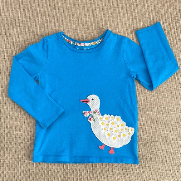 Mini Boden Other - Adorable Mini Boden shirt with duck & duckling applique size 4-5 years